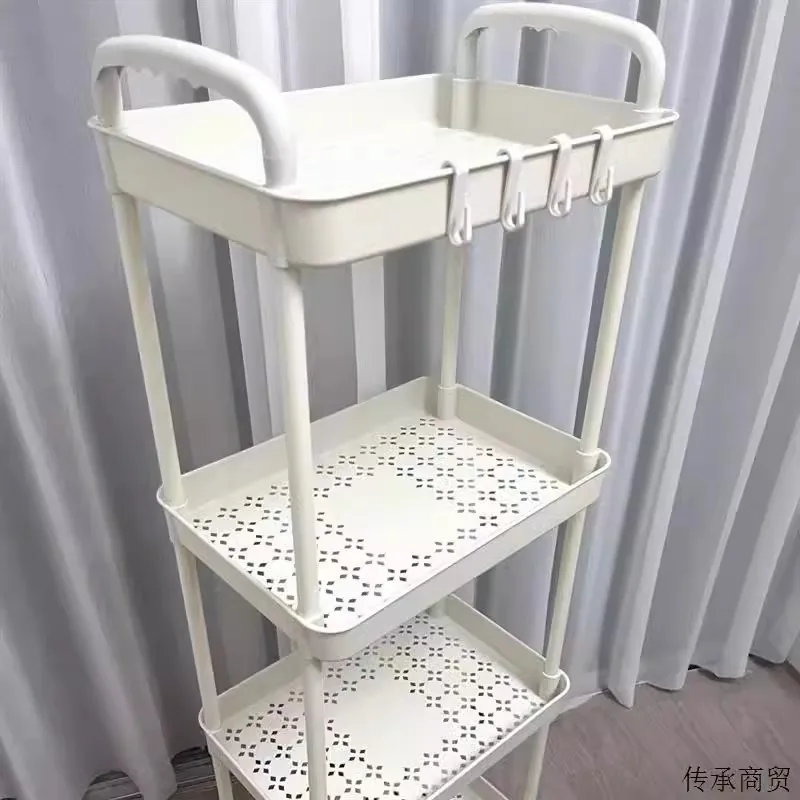 Bookshelf Storage Trolley Mobile Kitchen Organizer Cart With Wheels Multi-Layer Bathroom Shelves Household Snacks Storage Rack