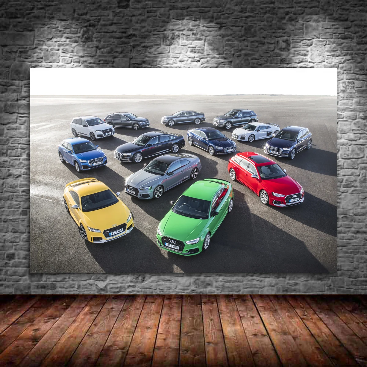 Supercar Audis Family RS3 RS4 TT R8 Luxury Cars Wall Art Posters and Prints Modern Canvas Painting Home Room Decoration