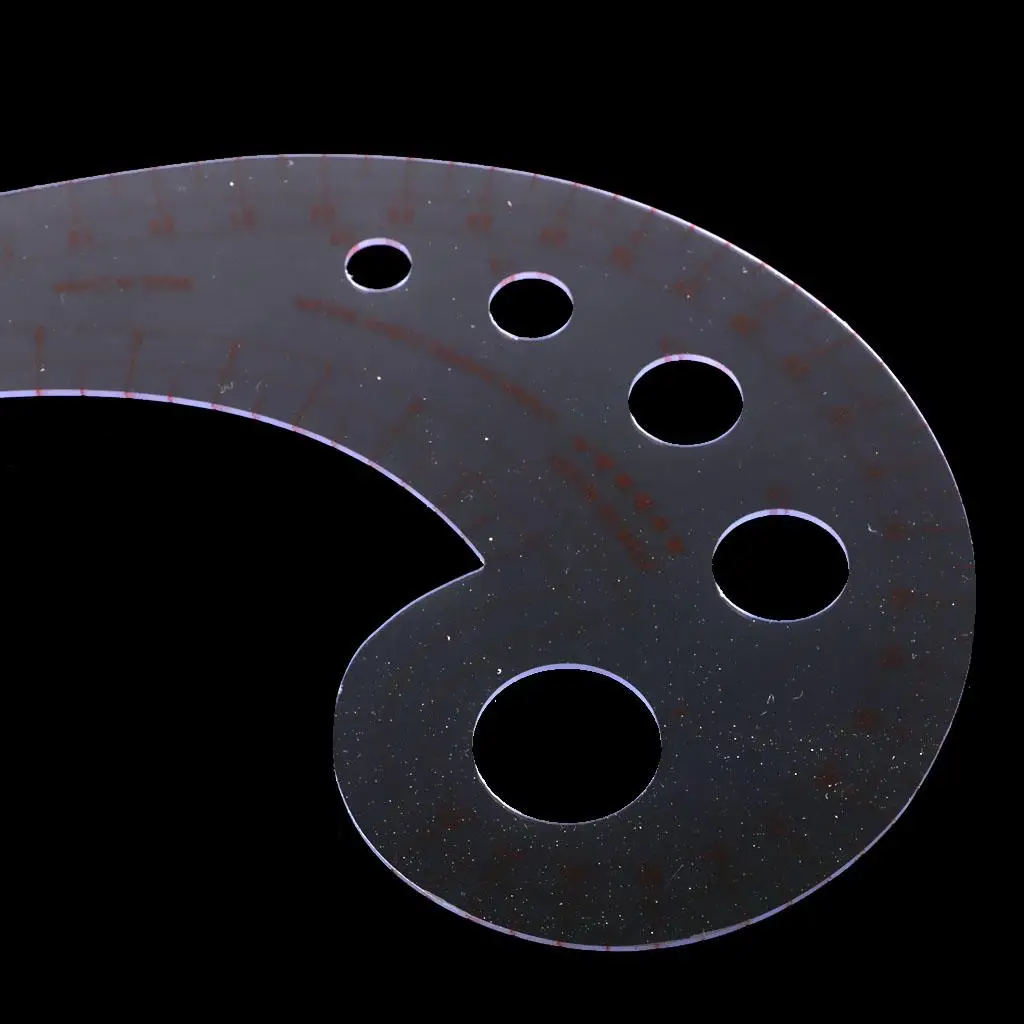 Mode Styling Design Hartplastik Lineal Hüfte Komma Gerade Lineal Nähen