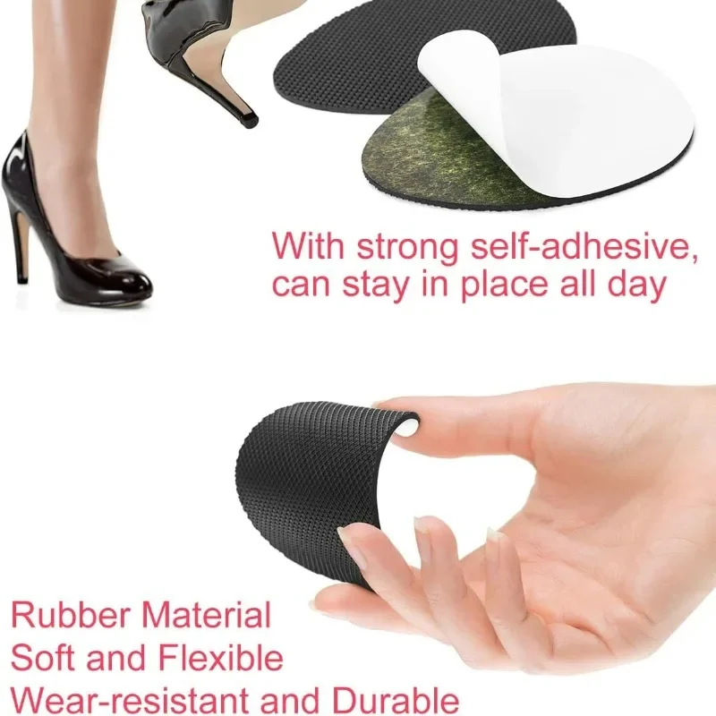 Sole Wear Resistant Sticker High Heels Cuttable Anti Slip Ellipse Patch Sole Strong Adhesive Semicircle Paster Shoe Care Parts