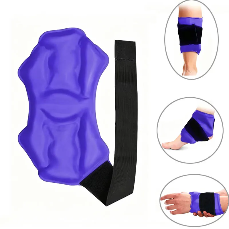 Attelles réutilisables pour cheville avec compresse de gel chaude et froide, pour le soin des poignets, coudes et pieds