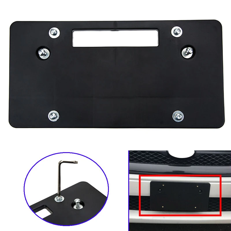 

Car Front Rear License Plate Frame Cover Tag Holder Black Fit For BMW For Ford For Toyota For Honda American Auto Accessories
