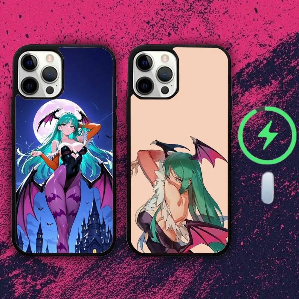 

M-Morrigan A-Aensland Phone Case For iPhone 16e,16,15,14,13,12,11,Plus,Pro,Max,Mini Magsafe Magnetic Wireless Charging