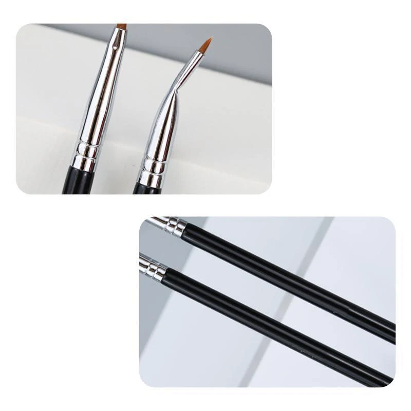 Karsyngirl 1/2pcs Bend Head Eyeliner Brush Eye Detail Makeup Brush Under Eyes Tear Trough for Women Fine Liner Concealer Brush