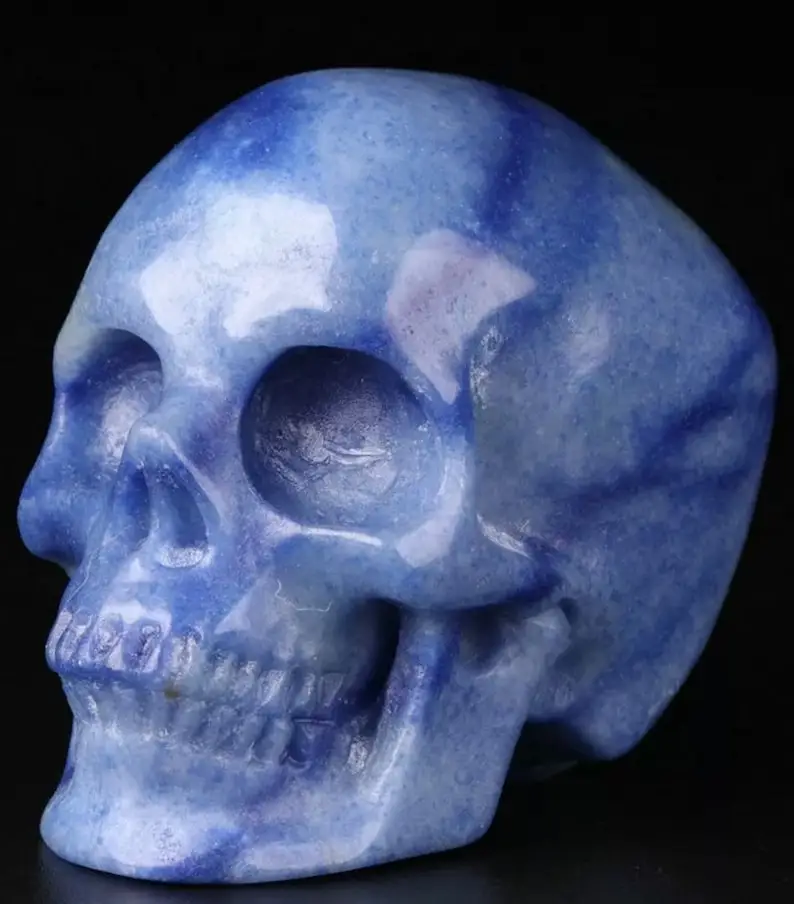 

1PC Natural blue-veined stone bone, Bohemian style, hand-carved, polished, suitable for home decoration or holiday gifts.