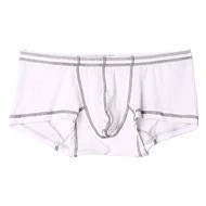 Modal Bulge Boxy Underwear for Men Sexy U Convex Pouch Panties Soft Breathable Comfort Sweat Absorp Boxer Briefs Mid-rise Trunks