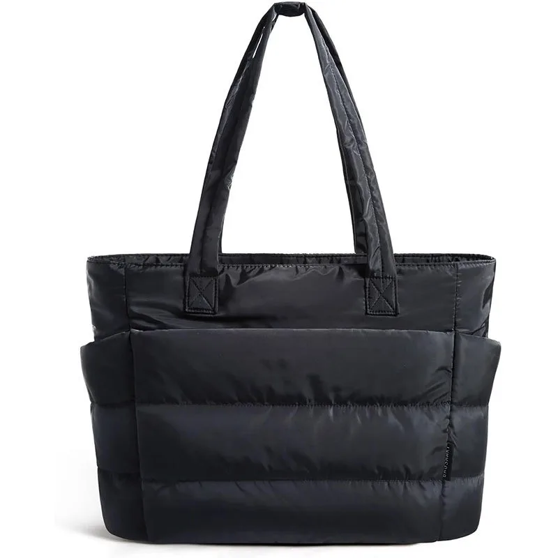 

Large Capacity Padded Tote Bag Puffy Handbag Suitable for Travel Beach Gym Portable handbag Shopping Multiple Pockets Mummy Bags