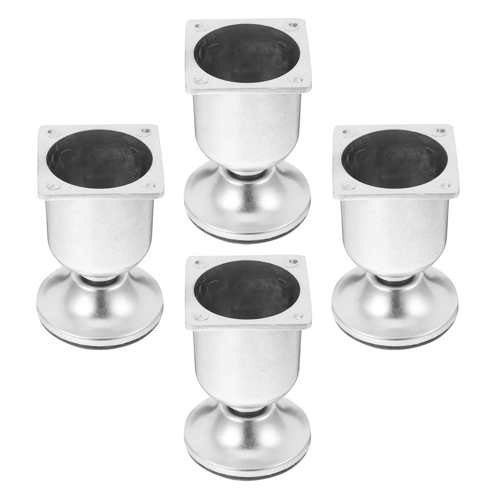 4Pcs Sturdy Aluminum Alloy Oval Sofa Legs Easy Install Furniture Legs for Living Room Bedroom Modern Cabinet Dresser Coffee