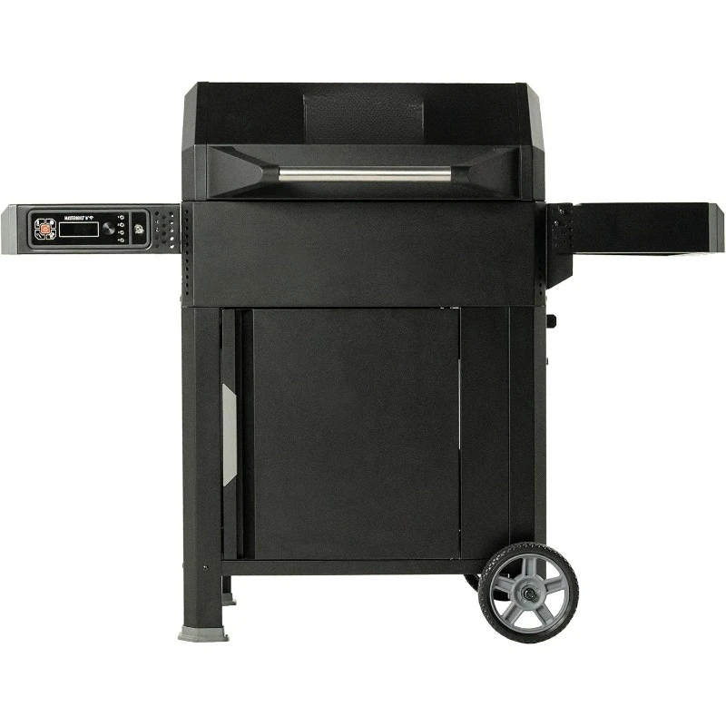 AutoIgnite 545 Digital Charcoal  Digital Control, App, Sear Plate, Mini Hopper and 545 BBQ Cooking Square In. in Black