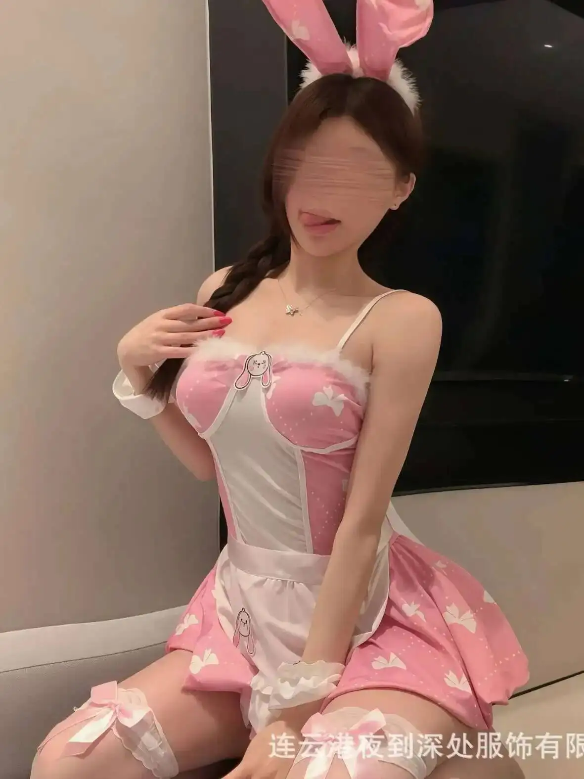 Sexy Bunny Girl Uniform, Tempting Cute Role-playing Dress Elegant Sweet Fashion Tank Mini Dress 2025 New Sweet Dresses Tops Y92N