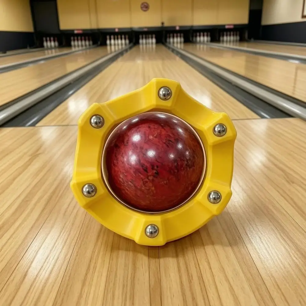 Non-slip Bowling Ball Holder Bowling Ball Spinner Stand 360° Rotating Cup Holder Universal Bowling Accessory for Polishing