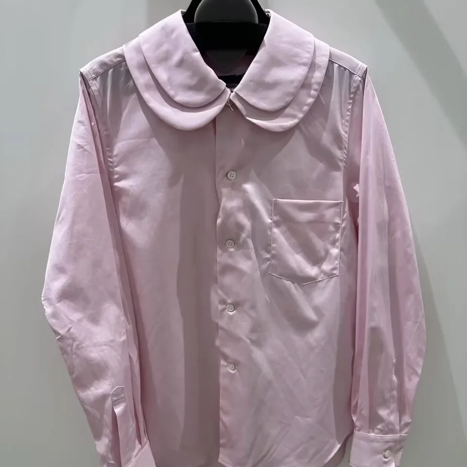 เสื้อผ้าผู้หญิงสไตล์ญี่ปุ่น แขนยาว คอตุ๊กตา ผ้าฝ้ายเนื้อนุ่ม สไตล์ลำลอง แฟชั่นฤดูใบไม้ผลิ-ฤดูร้อน รุ่นใหม่ล่าสุด ผ้าสองชั้น