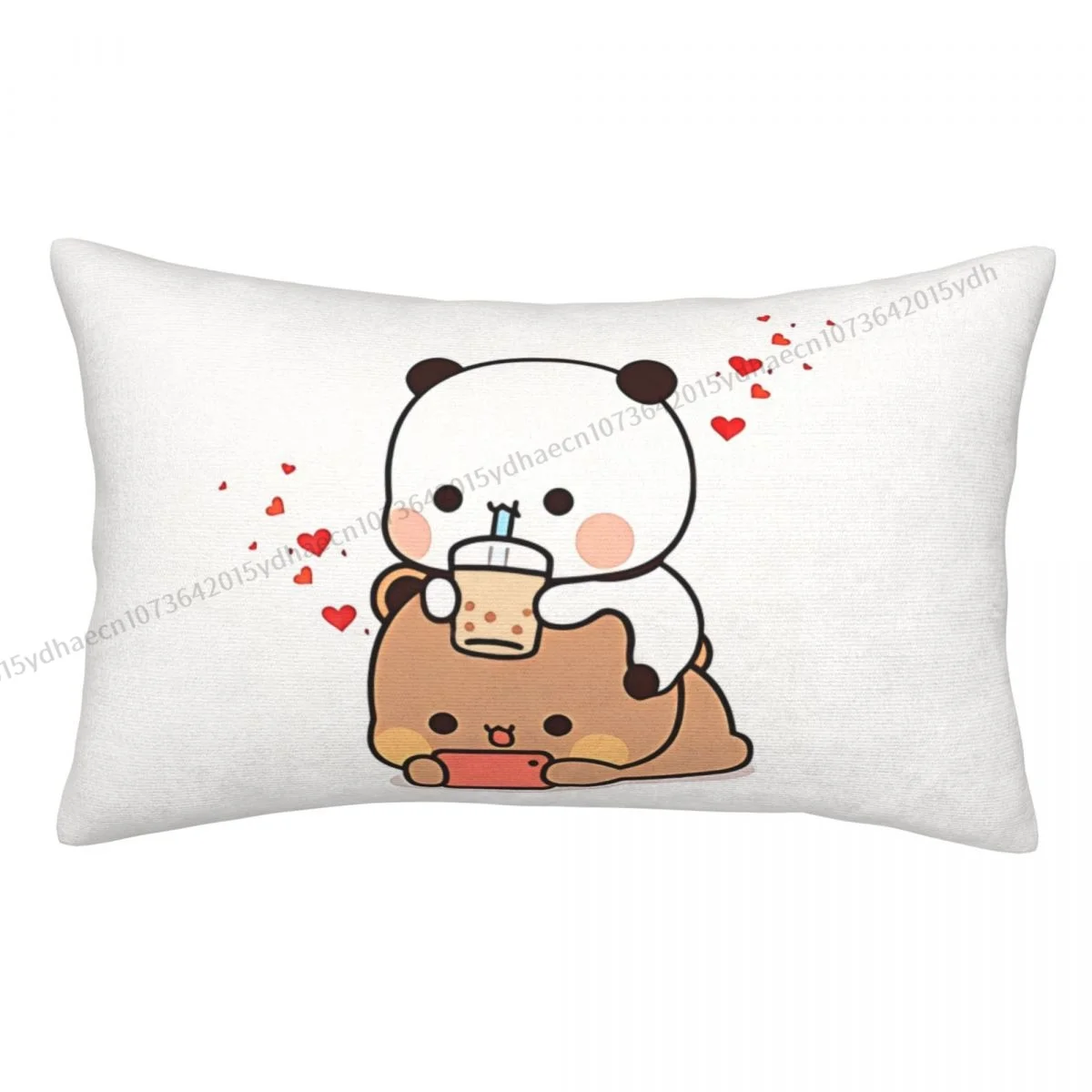 Chilling Hug Pillowcase Bubu and Dudu Anime Backpack Cojines Sofa Printed Car Pillow Covers Decorative