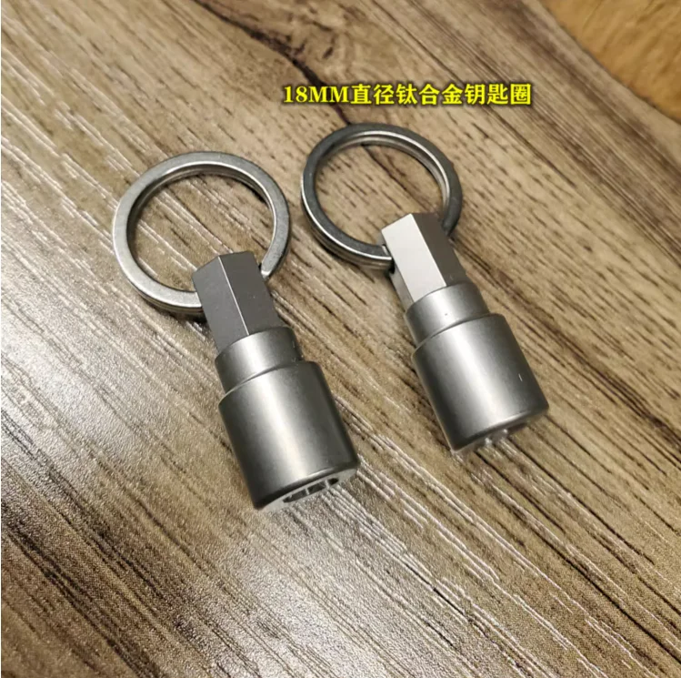 1Piece Titanium Alloy Mini Screwdriver Magnetic Portable Small Bit Pendant Outdoor Camping EDC Pocket Tools