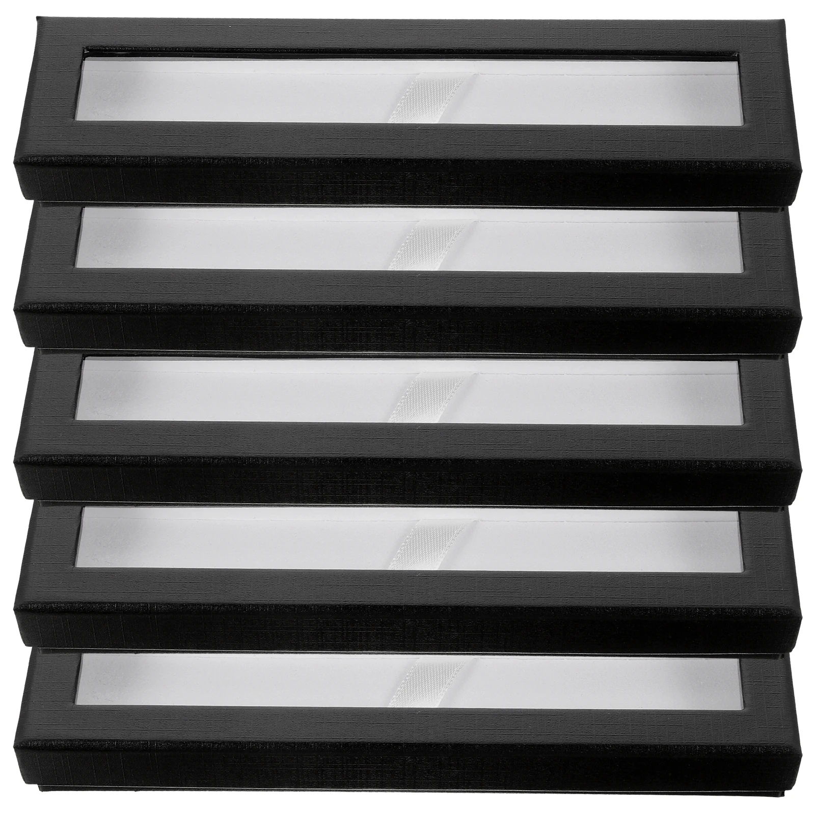 

5 Pcs Signature Pencil Case Boxes Empty Holder for Pencile Paper Cases Packaging Bulk
