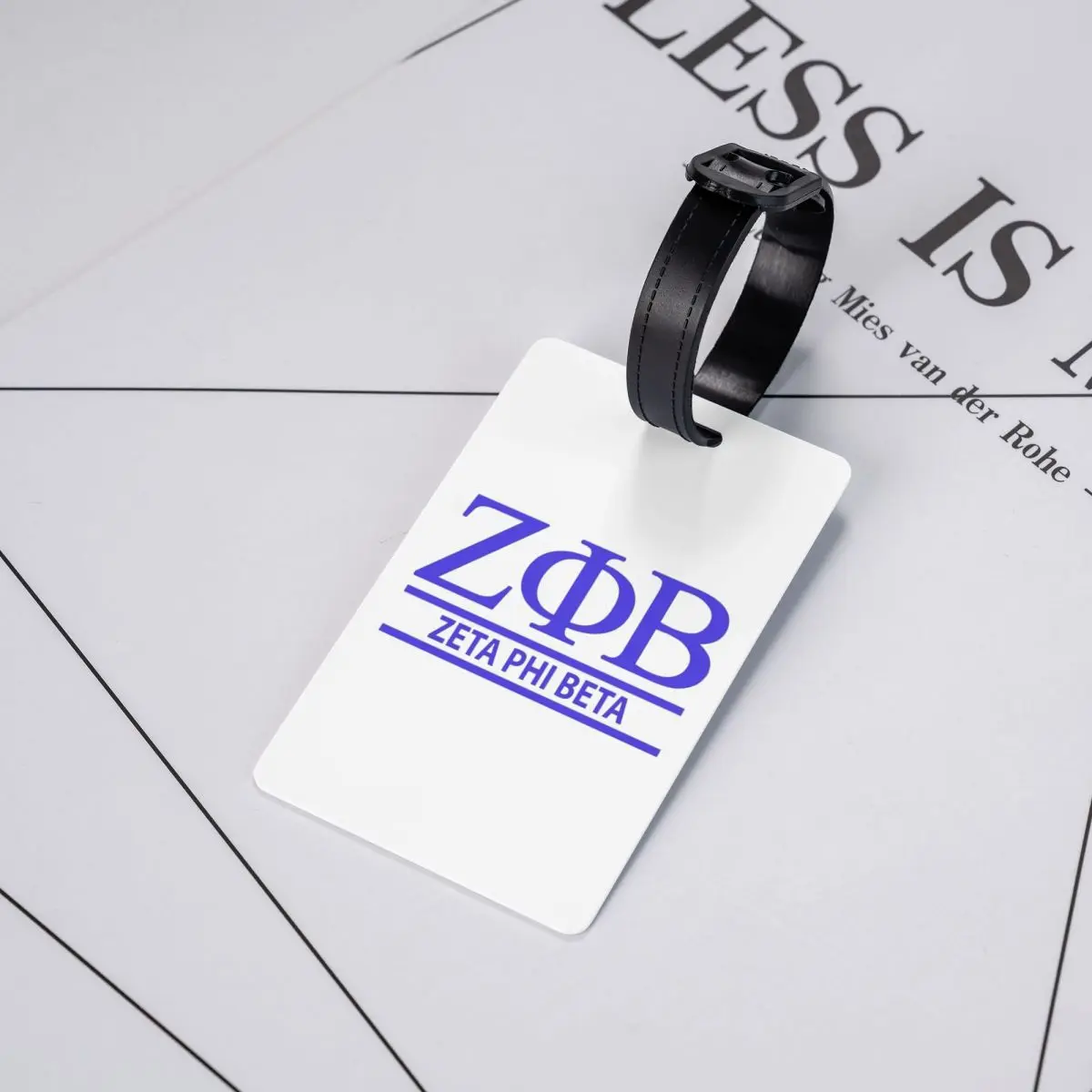 

Zeta Phi Beta Greek Letter 1920 ZOB Luggage Tags Suitcase Accessories Travel Baggage Boarding Tag Label Holder ID Name Address