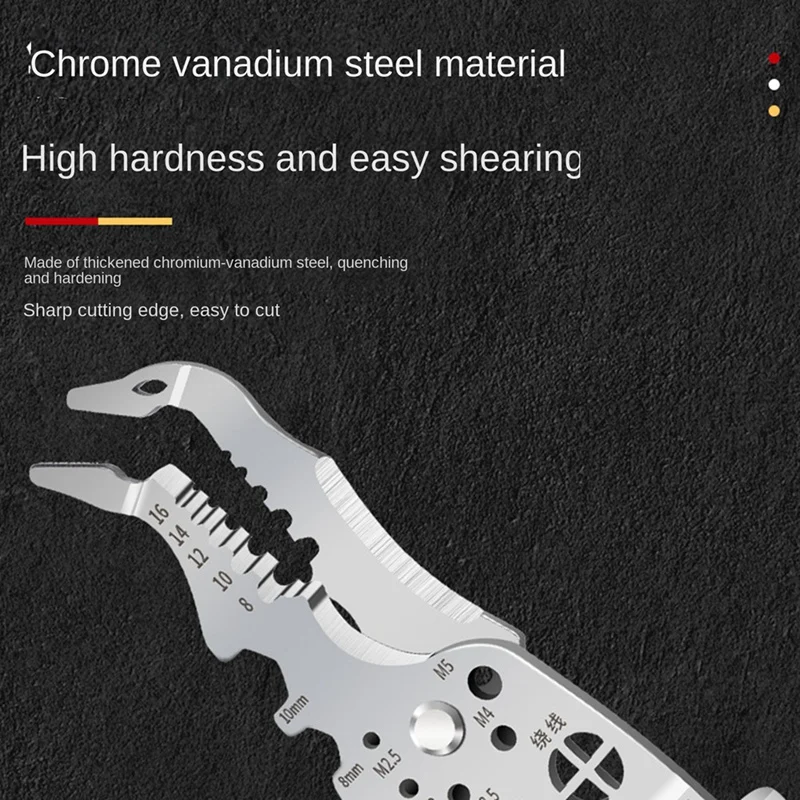 أداة تجريد الأسلاك للكهربائيين ، قاطع الأسلاك ، قطع الأسلاك ، لف سحب ، متين ، سهل التركيب ، سهل الاستخدام