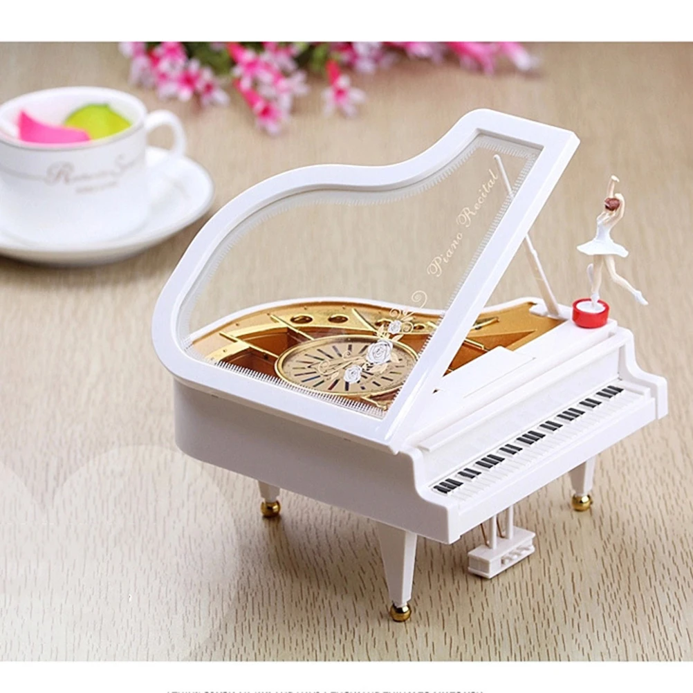 

Ballet Dancer Piano Music Box Classical Music Box Musical Box Rotary Ballerina Music Box for Home Furnishings Phot