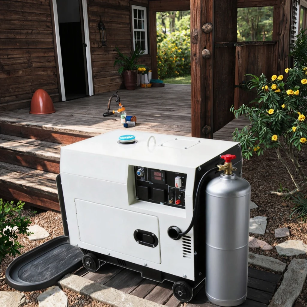 Smart Gas Generator with Remote Control 5kw 10kw 15kw 220V/230V 50Hz/60Hz for Automatic Power Management
