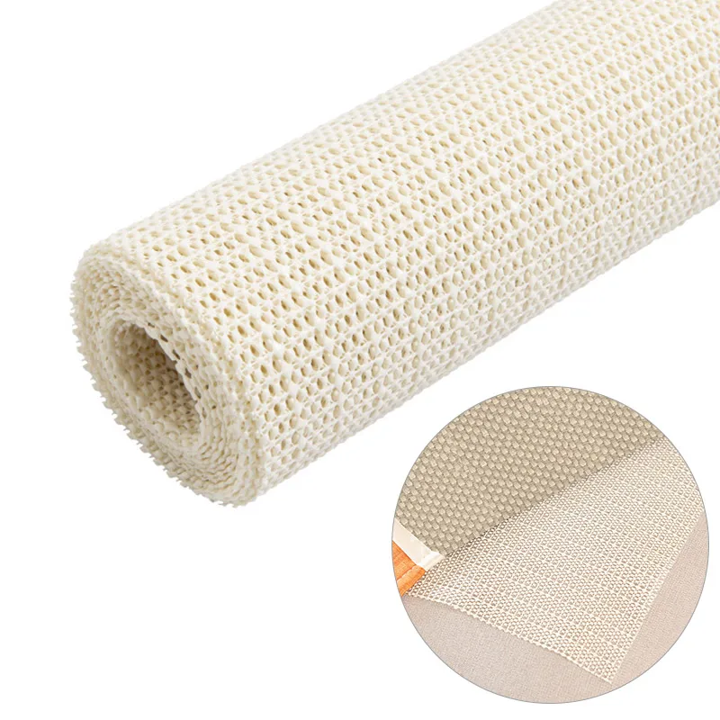 PVC Antiskid Rug Pad For Hard Surface Floors Gripper Carpet Anti Slip Under Mattress Sofa Cushion Mesh Pads Non-Slip Shower Mats