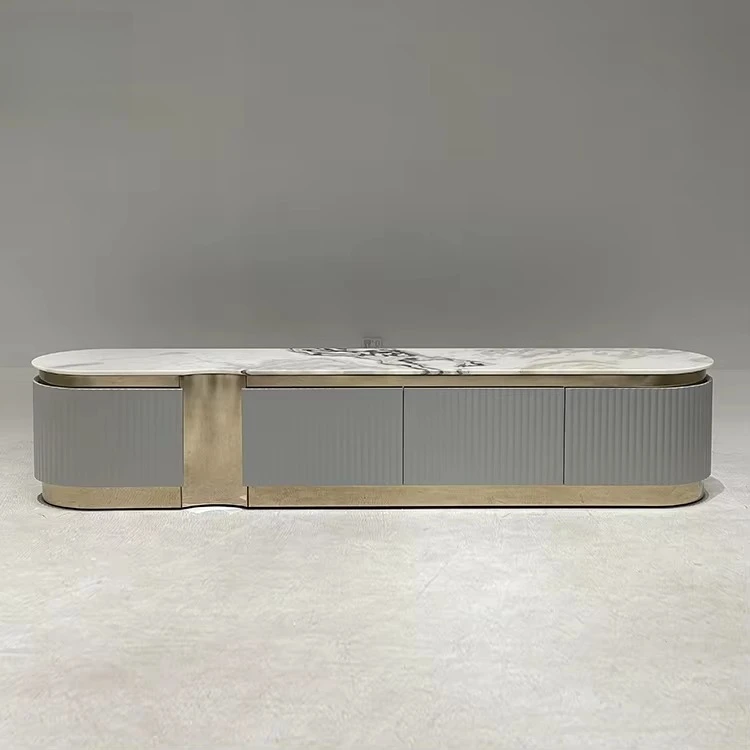 yt-Customized Modern Luxury Marble Buffet Sideboard Multi-Functional Living Room TV Cabinet with Drawer for Hotels and Home-