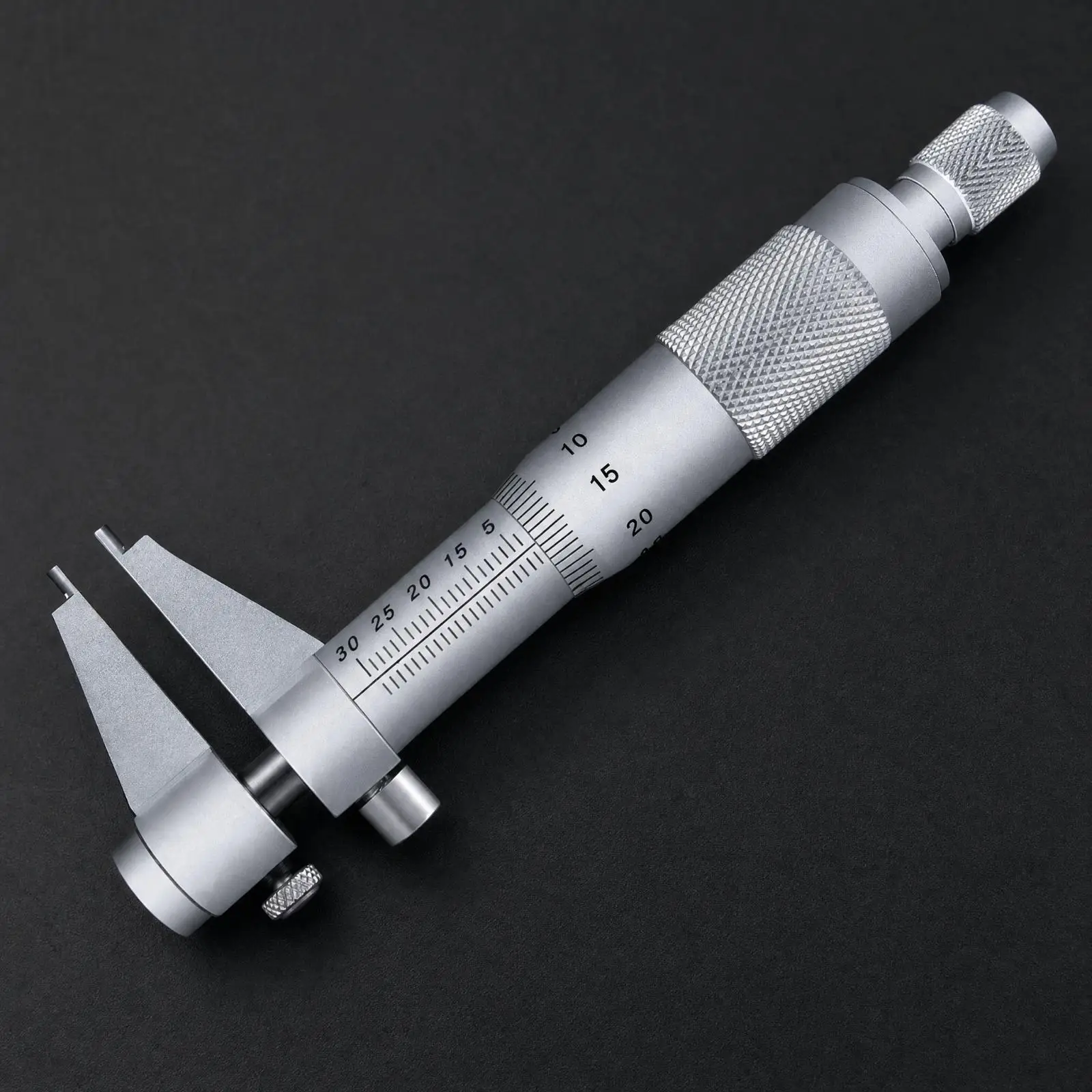 Internal Diameter Micrometer Caliper with Knurled Thimble Measuring Force Mechanism for Consistent Repeatable Results