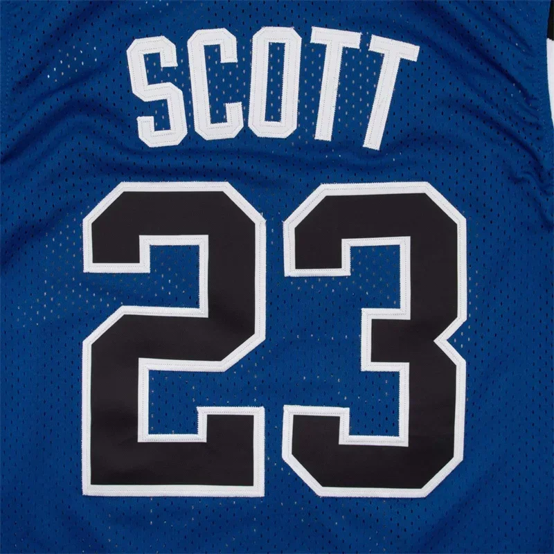 Maillot de basket-ball pour homme, chemise de sport respirante, séchage rapide, couture en Y, bleu, film ONE Lanka E HILL RAVENS #23 SCOTT