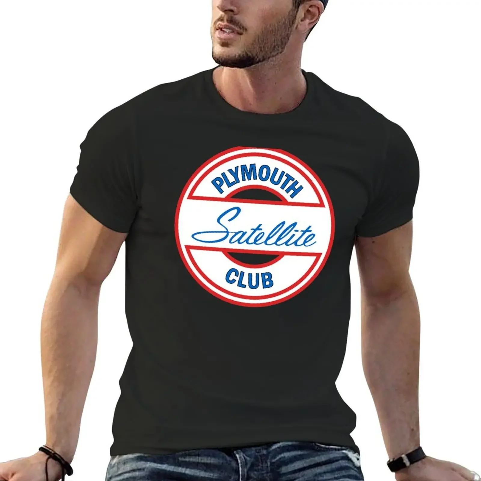 Satellite Club T-Shirt Aesthetic clothing Short sleeve tee graphic tee shirt t shirts for men cotton