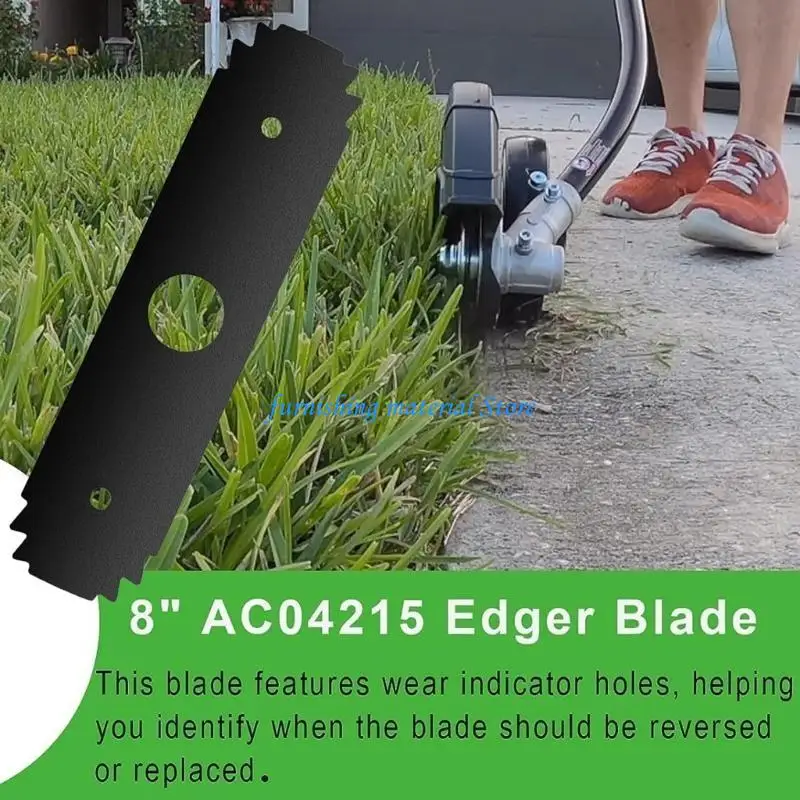 Y5GD Pack Of 2 Firm Steel Replacement Grass Edger Sharpeners 8x2 Foot With 1 Foot Center Hole Accommodates Multiple Pruner