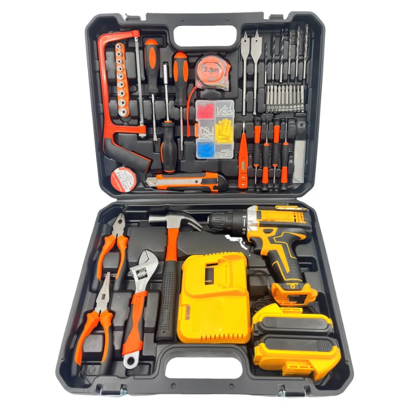 21V Cordless Impact Drill Set Owerful Robust Motor Variable Speed Rechargeable Robust Motor Variable