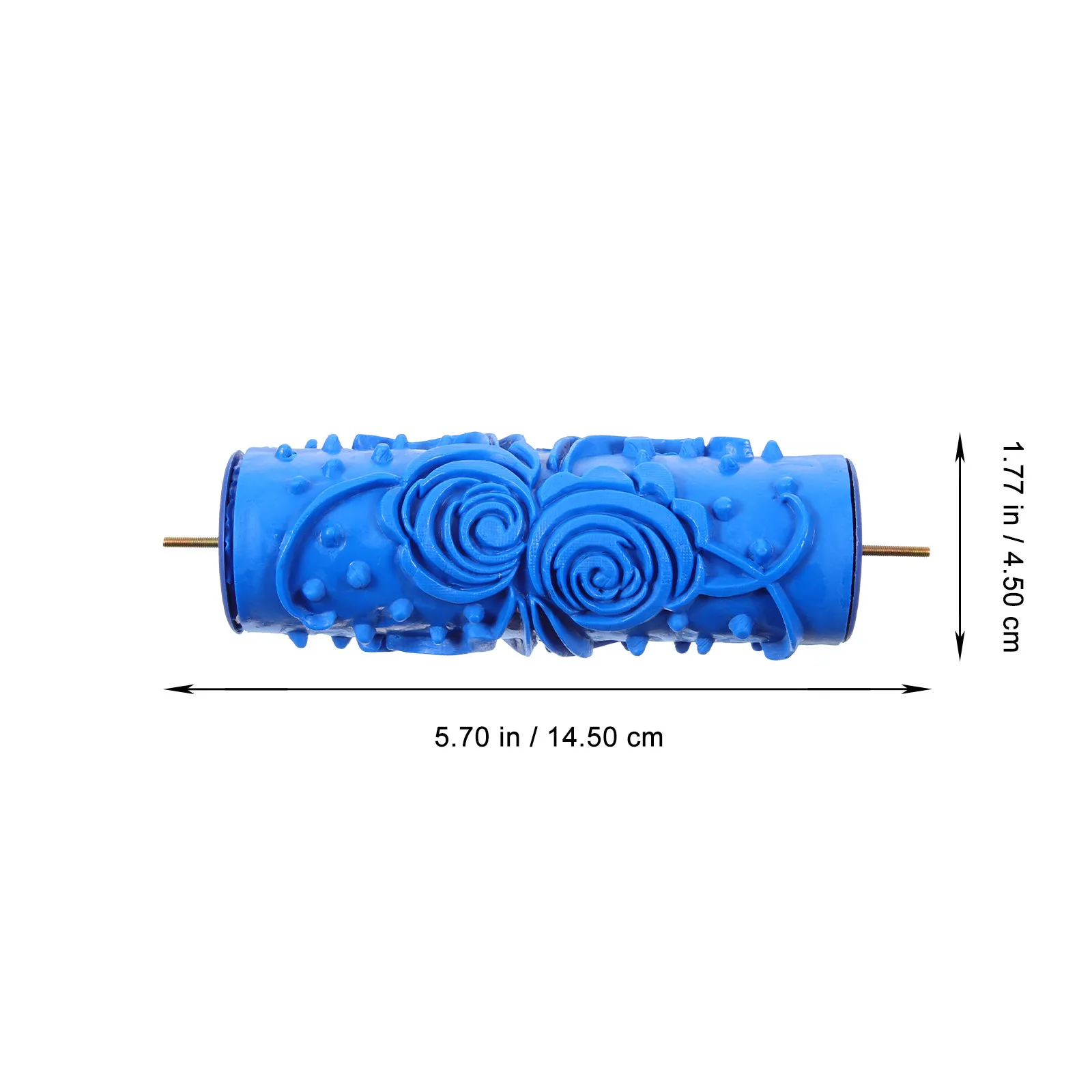 Vivid Pattern Roller for Walls Uses Texture Or Wall Paint to Achieve Elegant Wallpaper Effect Grain Paint Roller Blue Rubber