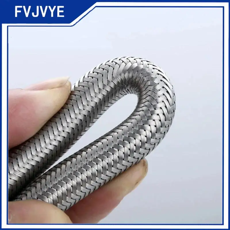 304 Stainless Steel Faucet Braided Water Pipe 1/2 Inch Hot And Cold Water Faucet Flexible Inlet Hose Heater Connecting Pipe A2