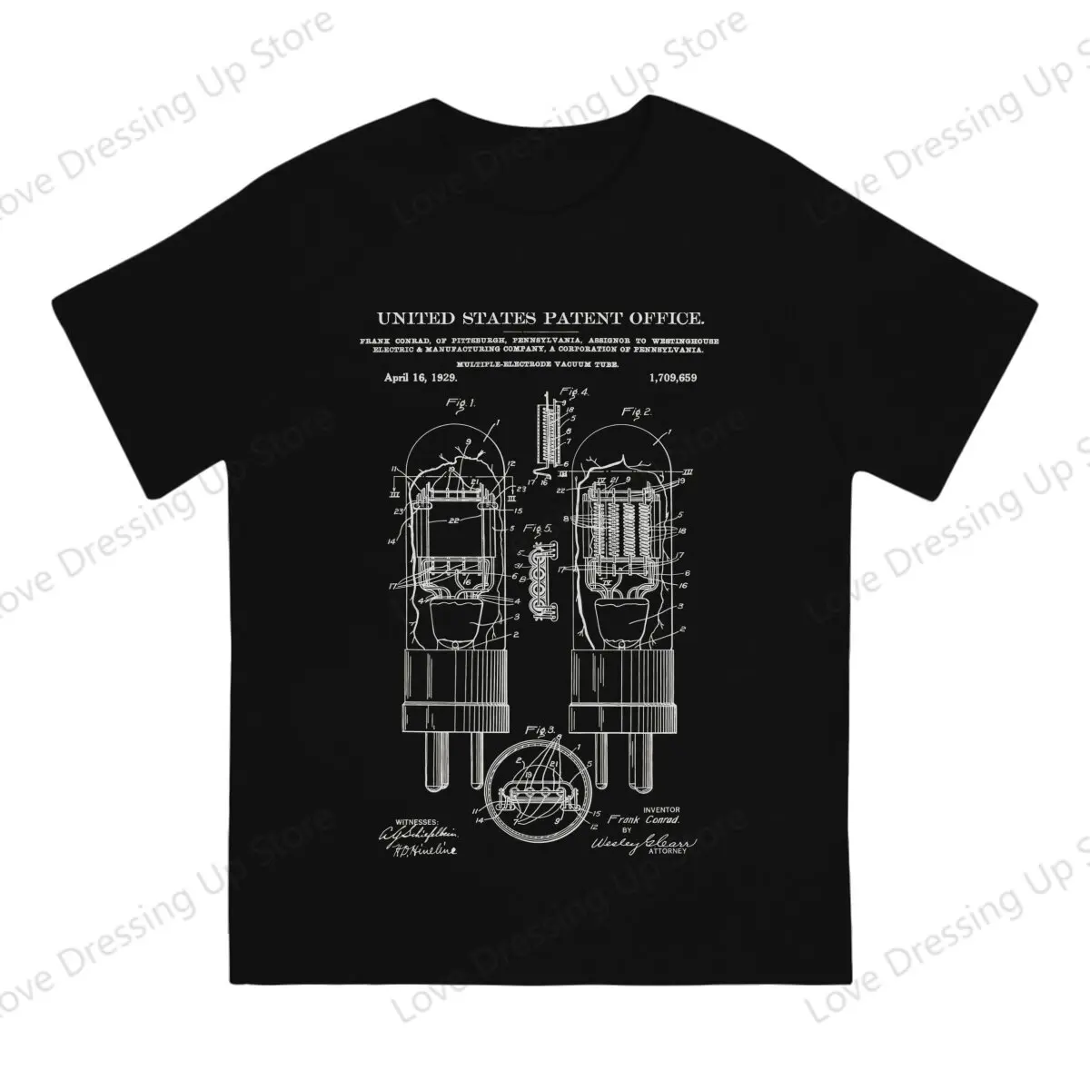 Vacuum Tube Electronic T Shirt Vintage Alternative Men\'s Tshirt Cotton Men Clothes