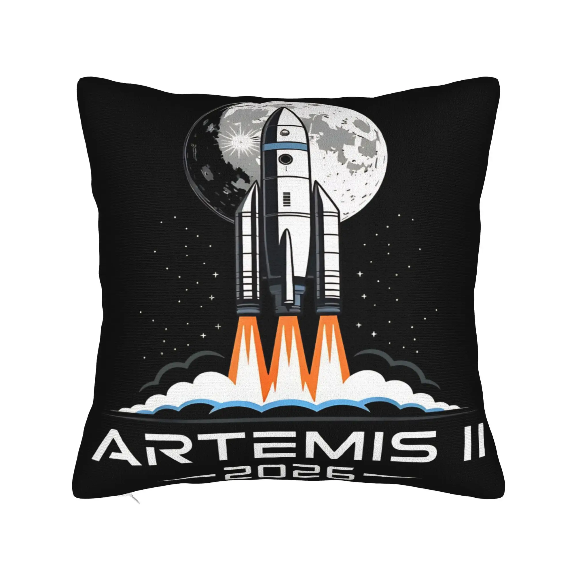 Artemis II Mission To The Moon 2026 Artemis 2  Pillow Cover Soft Cushion Cover Gift  Throw Pillow Case Cover Home Multi Size