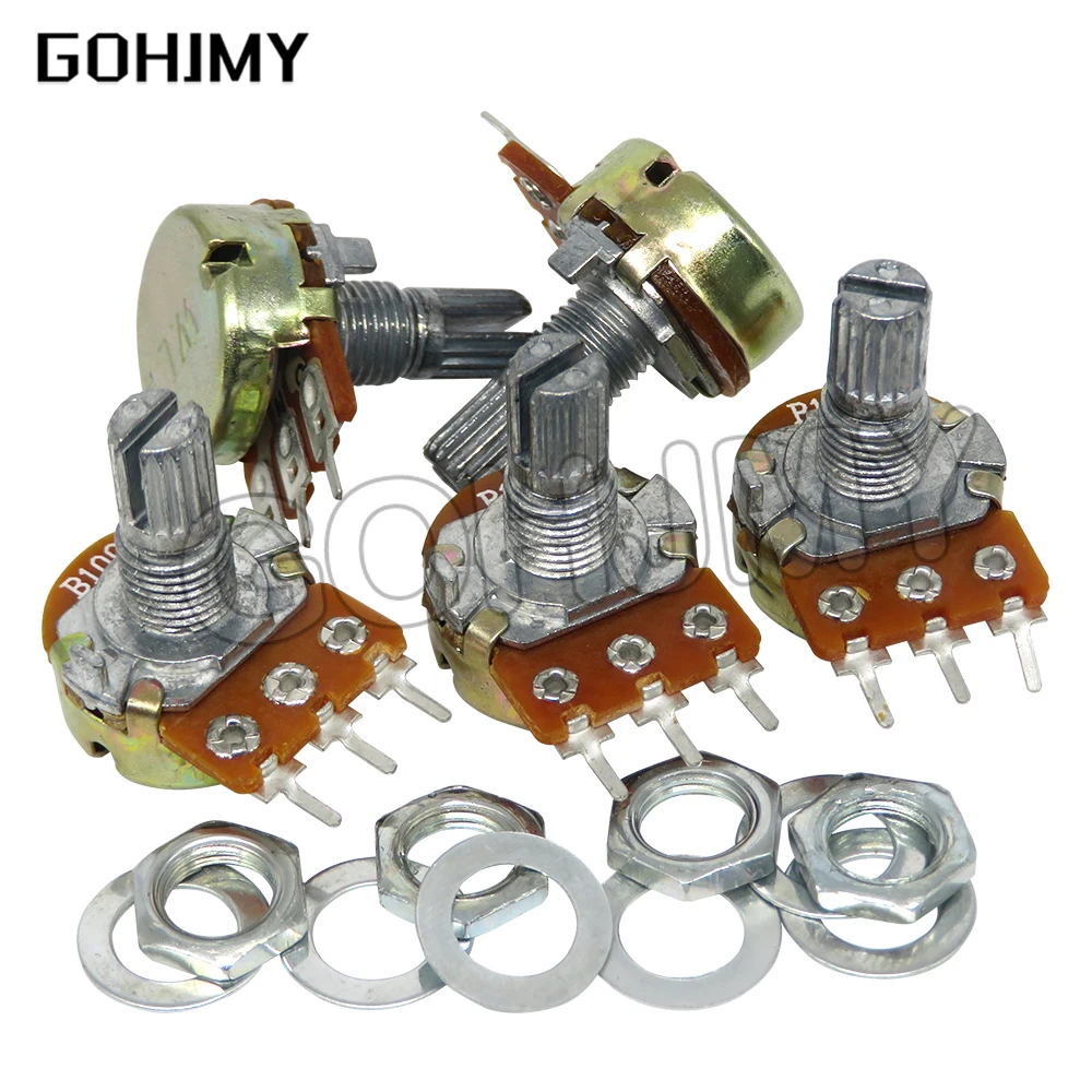 

5pcs WH148 B1K B2K B5K B10K B20K B50K B100K B500K 3Pin 20mm Shaft Amplifier Dual Stereo Potentiometer 1K 2K 5K 10K 50K 100K 500K
