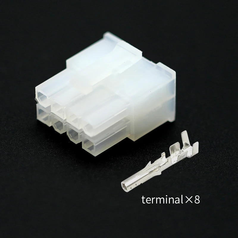 5557-8R molded case connector, Molsch type 2-16 hole air socket plug, 8-hole female automotive connector