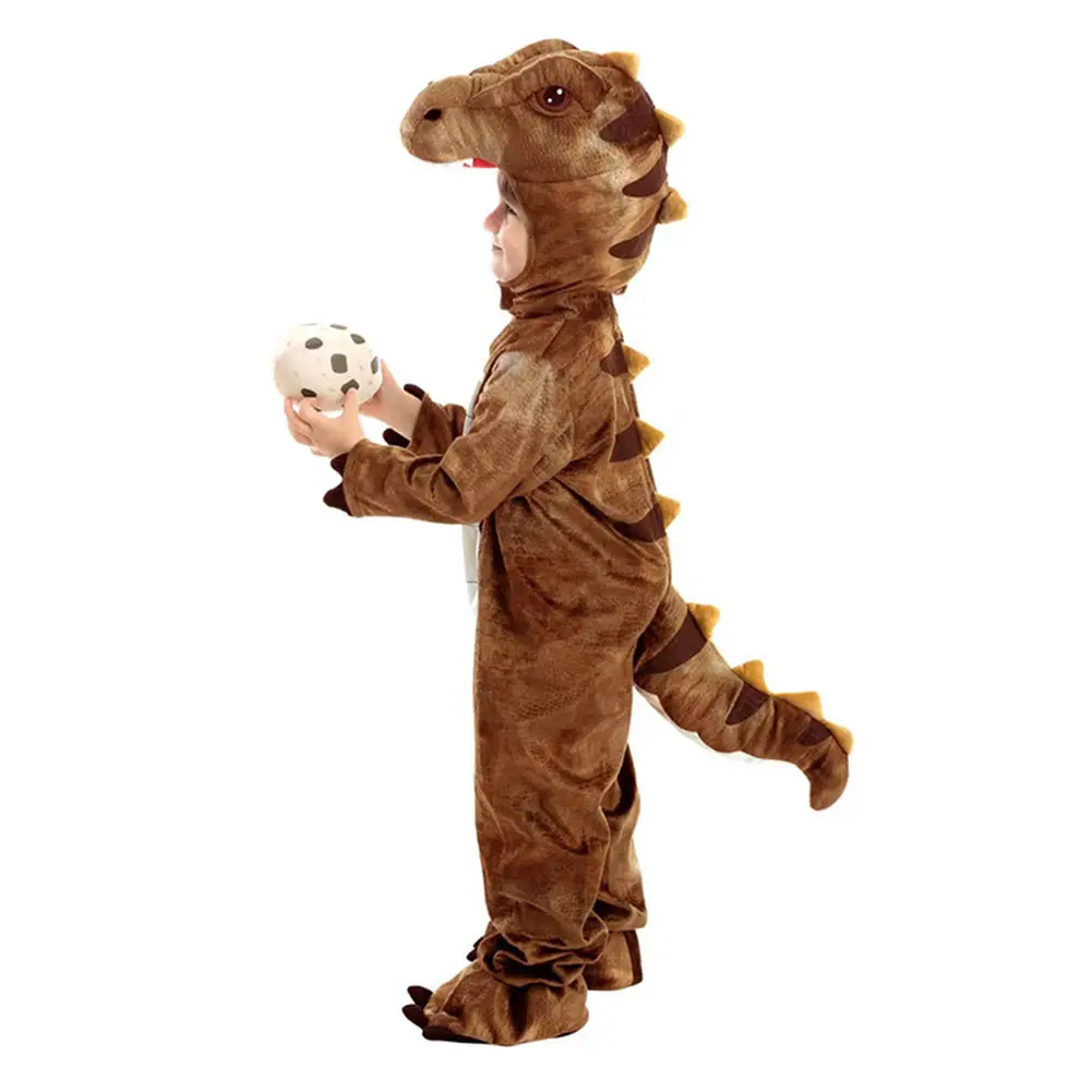 Combinaison à capuche de dinosaure pour enfants, costume de cosplay pour enfants, vêtements de scène pour garçons, tenues de fête d'Halloween et de carnaval, trempée