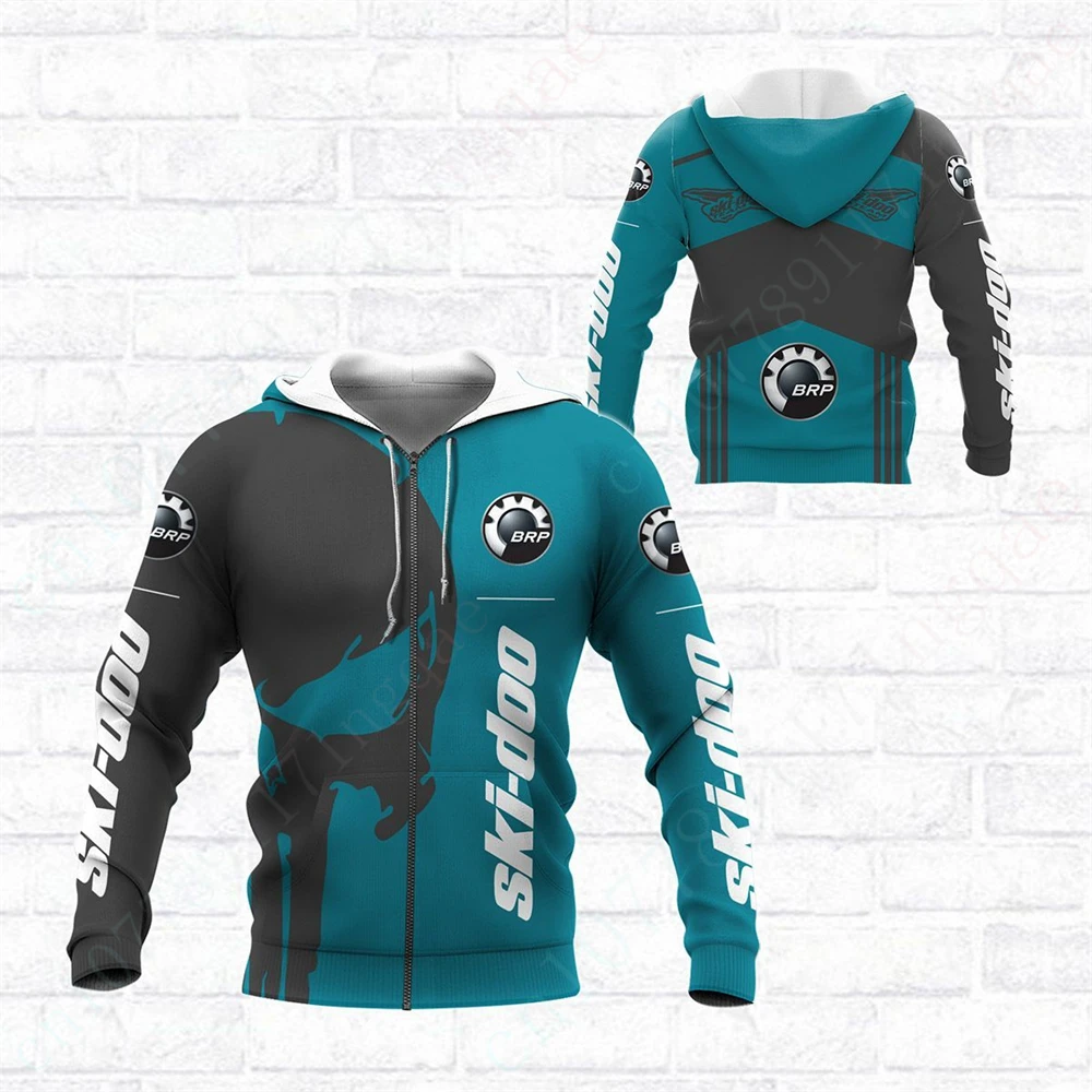 Ski-doo Hoodies For Men Women Casual Zip Hoodies Anime 3D Printing Sweatshirt Top Unisex Clothing Harajuku Essentials Pullover