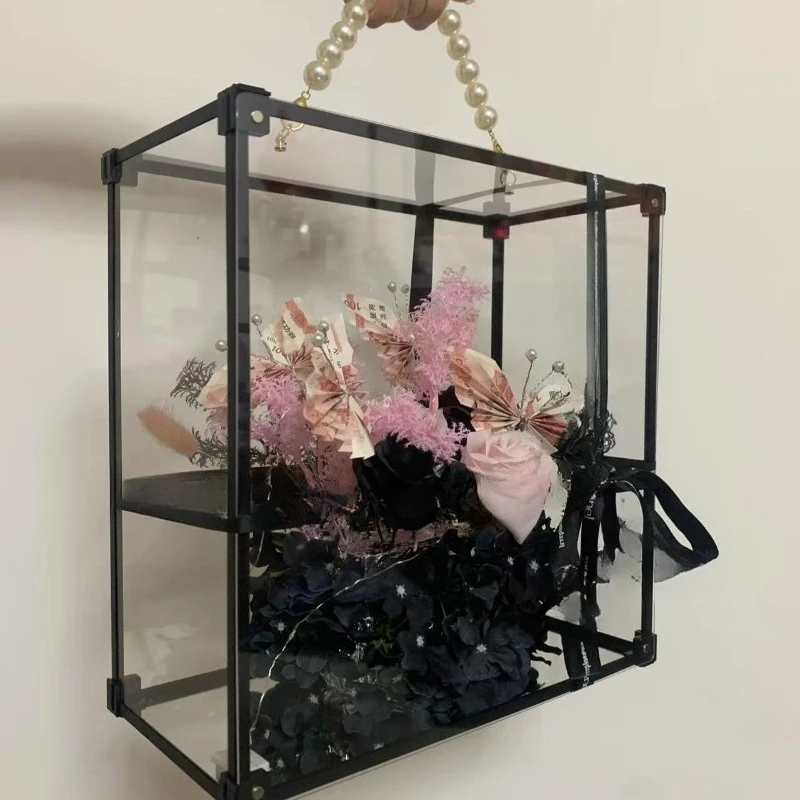 هدية حفل عيد الميلاد، زهرة غنية، شجرة الحظ، الإبحار السلس، مجموعة كاملة من علبة هدايا الزهور الغنية #1