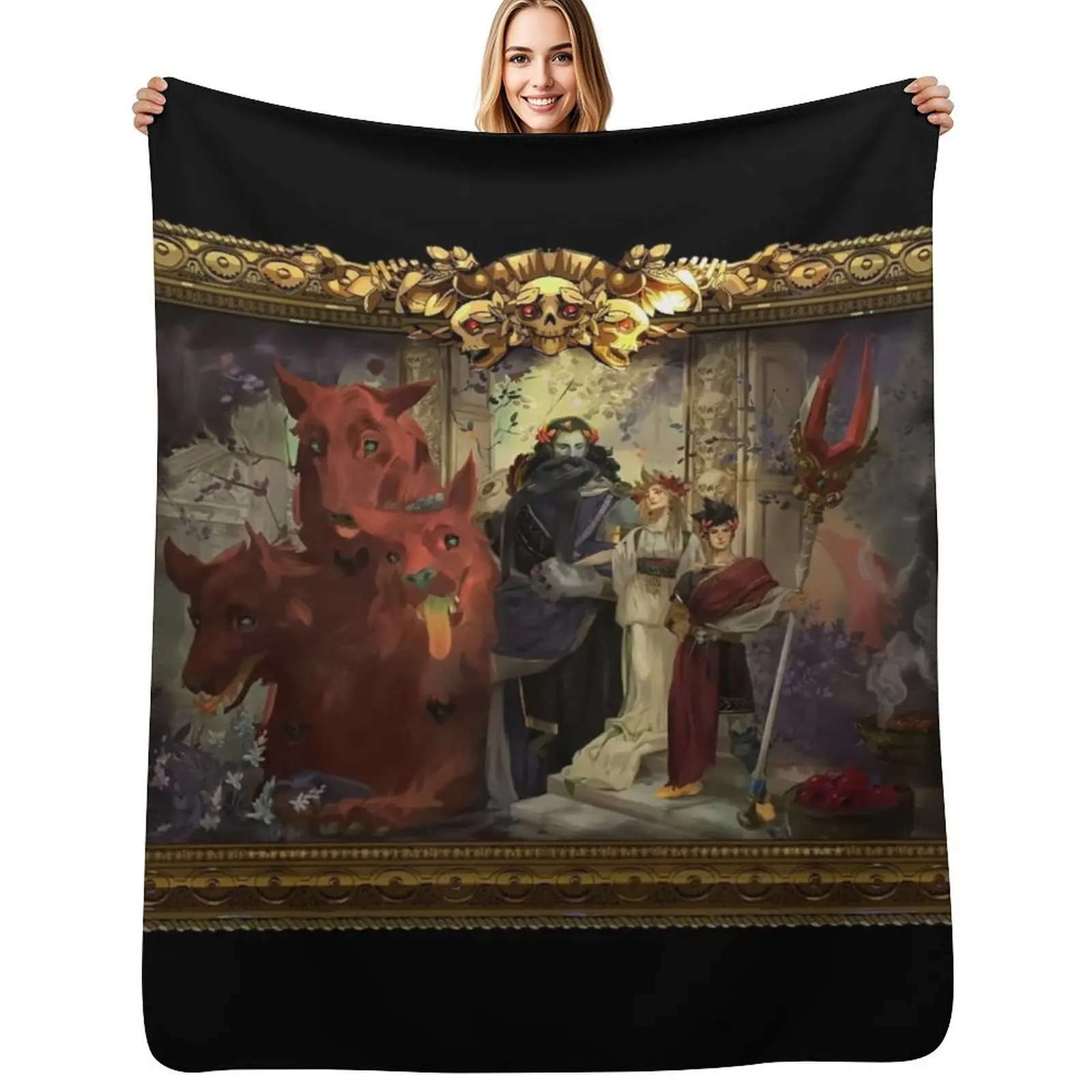 

Hades game ,painting Throw Blanket Stuffeds Thermal decorative Fashion Sofas Blankets