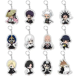 Portachiavi Anime Bleach Fashion Kurosaki Ichigo Ishida Uryuu Kuchiki Rukia Cartoon Figures portachiavi borsa Charm accessori acrilici