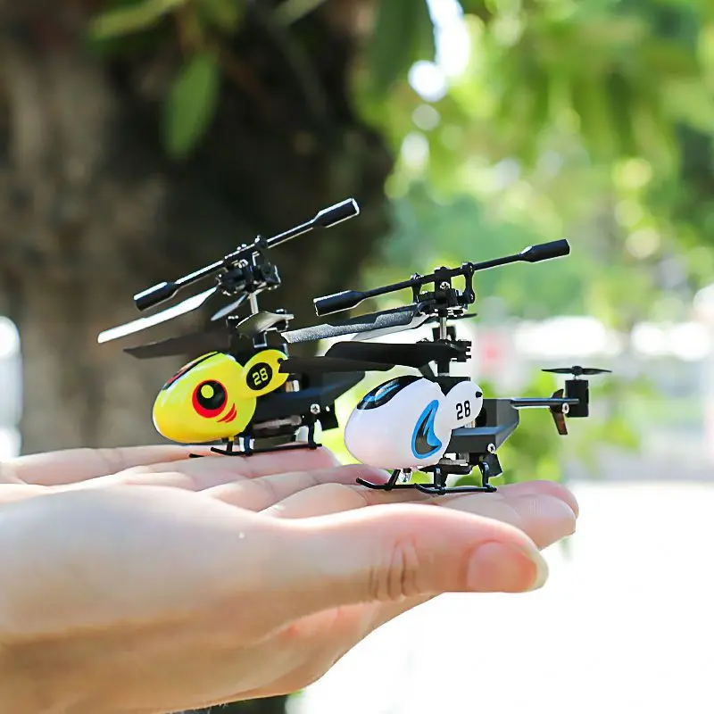 Fingertip mini remote control airplane helicopter children's toy birthday gift