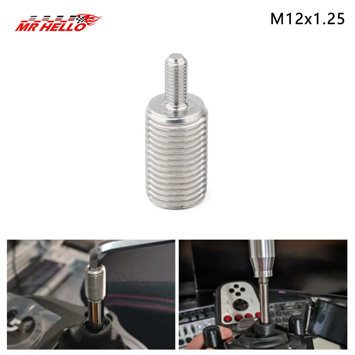 M12x1.25 Gear Shifter Adapter For Logitech G25 G27 G29 G920 Gear Shift Head Adapter Modification Accessories