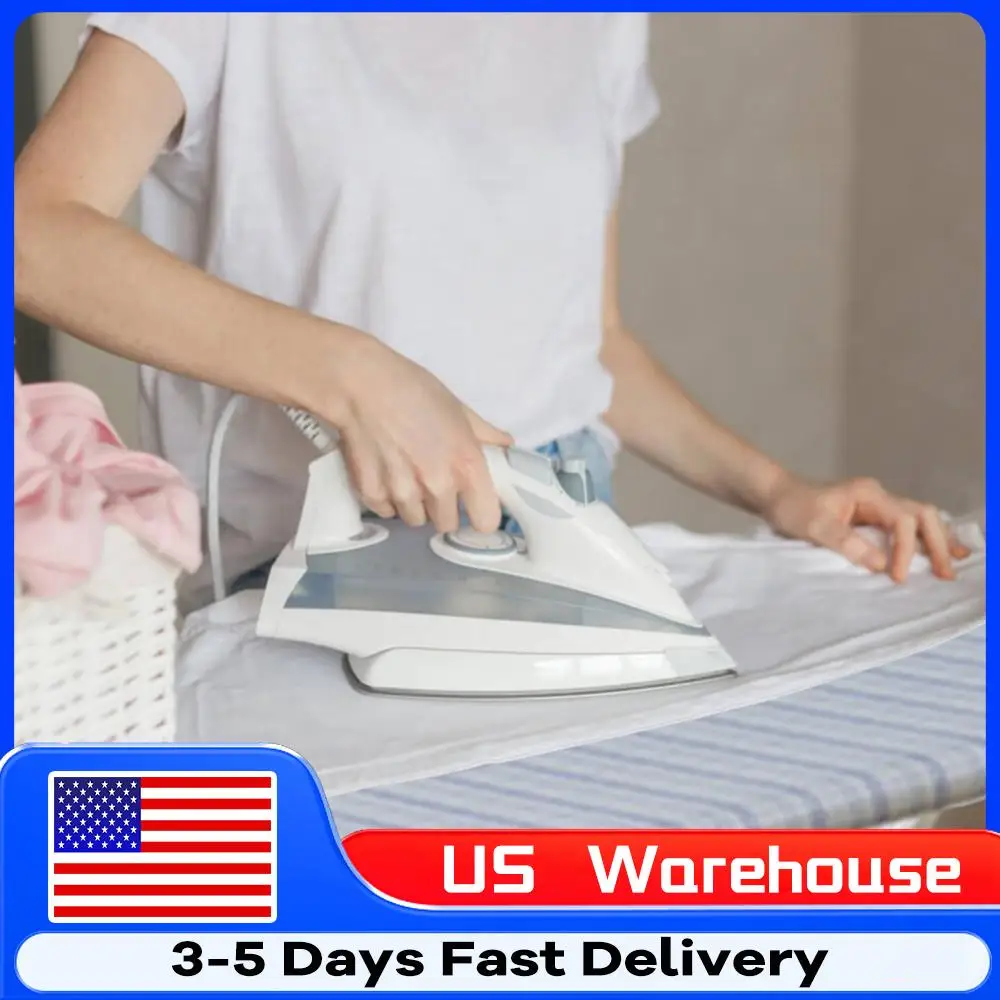 

Гладильная доска с термостойким чехлом, складная гладильная доска с регулируемой высотой для домашней прачечной