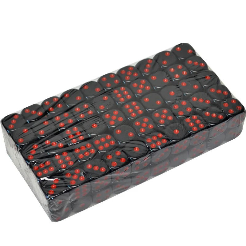 10 PCS/Set Red/Black Dice SET Funny Game Accessory 16mm