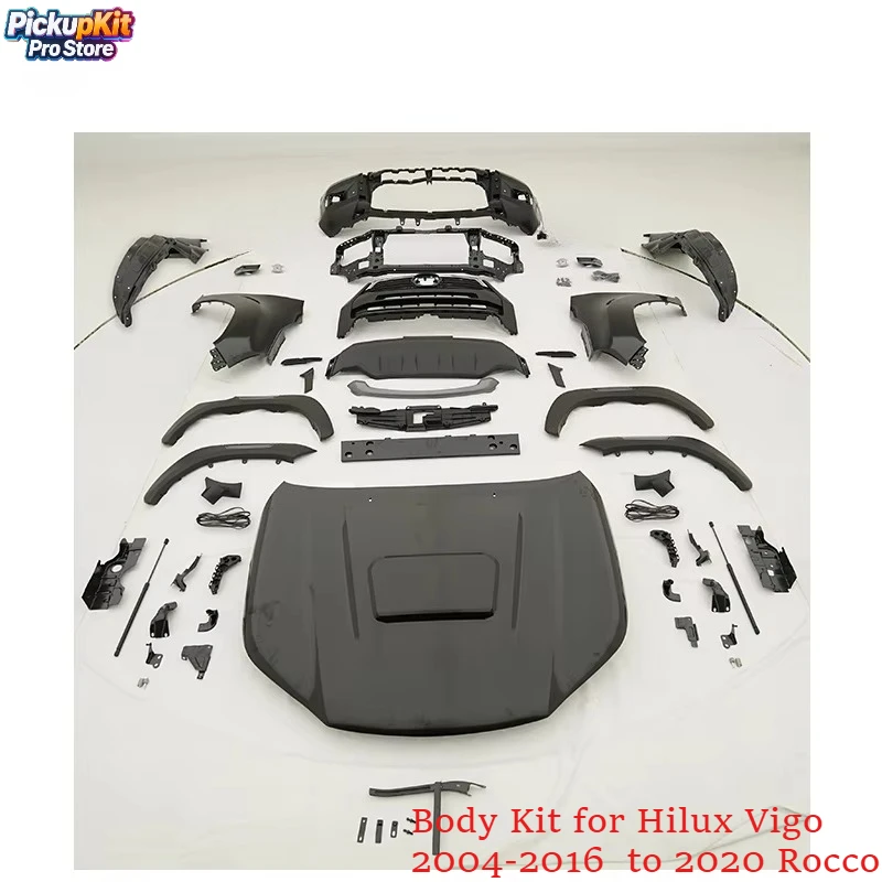 

Комплект для переоборудования кузова Hilux Vigo 2004-2016 в стиль Rocco 2020 года