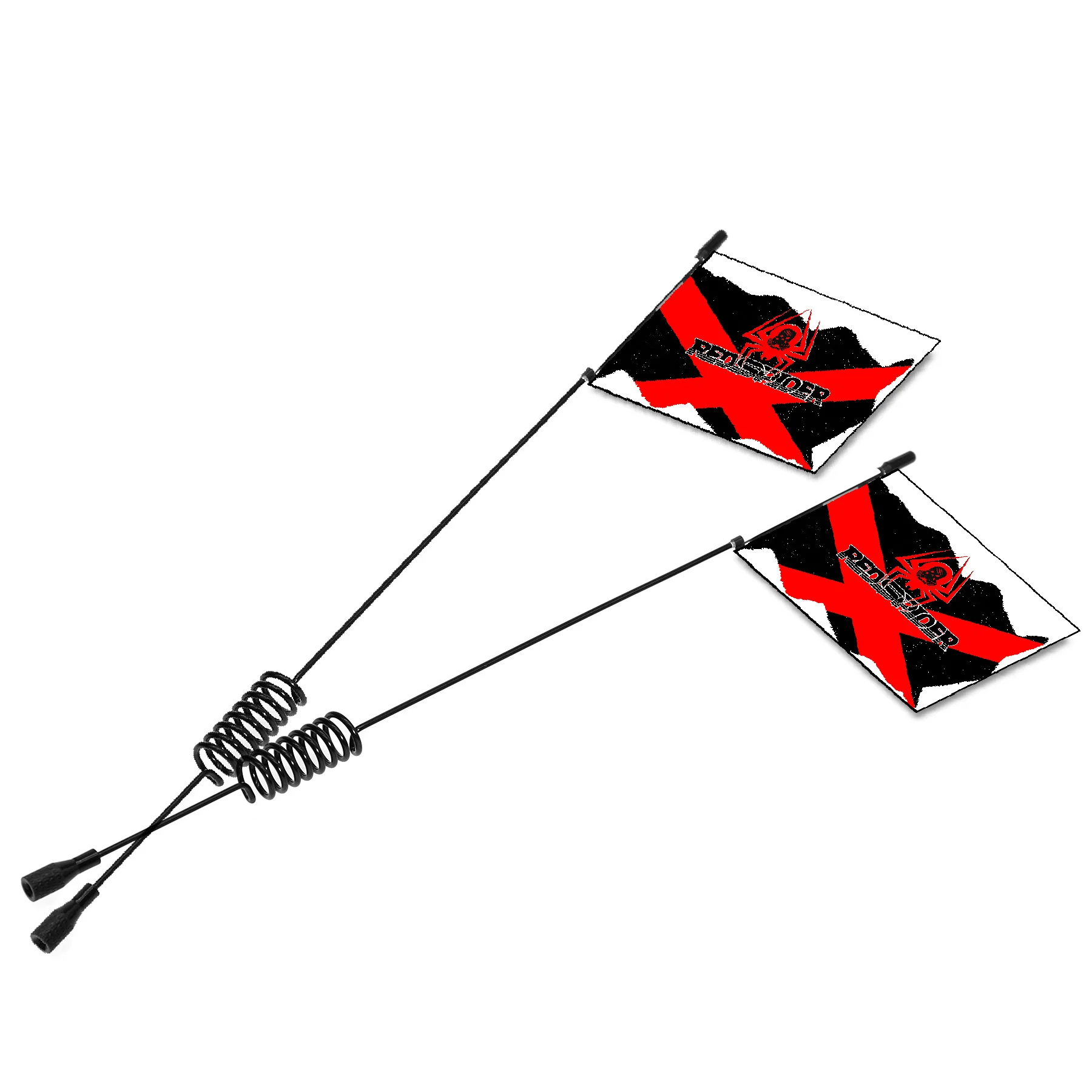 2PCS 10.62'' Metal Antenna with Flag Compatible with Axial SCX10 90046 Traxxas TRX4 D90 D110 Tamiya CC01 1/10 RC Crawler Truck