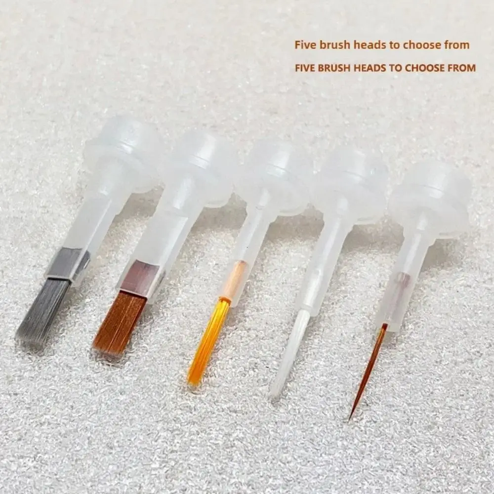 40/60 Pcs 소프트 네일 폴리시 브러시 더블 헤드 펜이 있는 다섯 가지 스타일의 휴대용 액체 어플리케이터 다기능