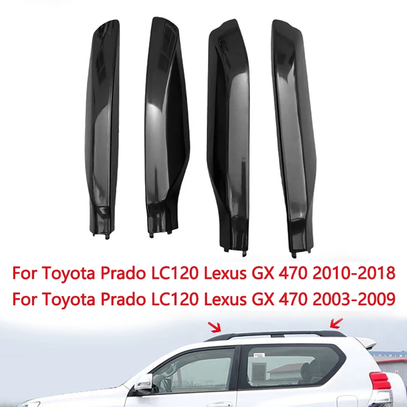 

Luggage Baggage Bar Rail Roof Rack Rail Cover End Shell For Toyota Prado LC120 Lexus GX 470 2003-2009 2010-2018 Lid Protection
