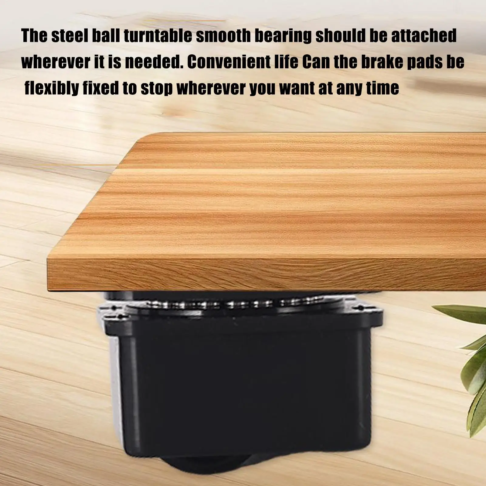 Castors For Furniture 4 Pieces Adhesive Casters 360 Degree Rotatable Mini Appliance Rollers With Brake For Furniture Trash Can